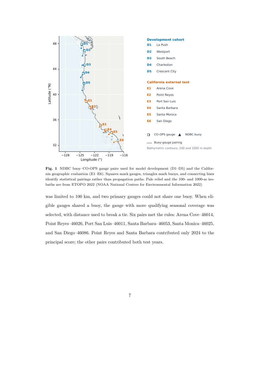 Manuscript page showing the Pacific Northwest development sites and six California evaluation sites